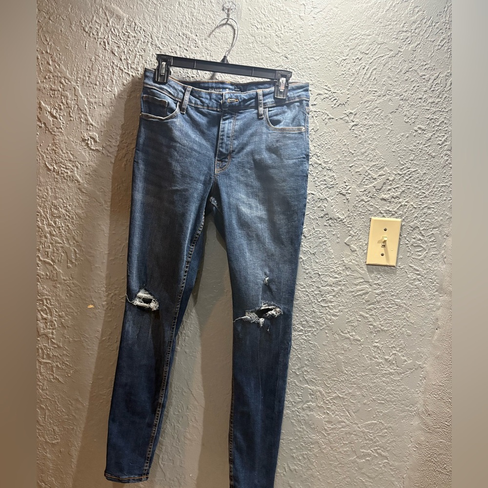 Old Navy Ripped Blue Skinny Jeans